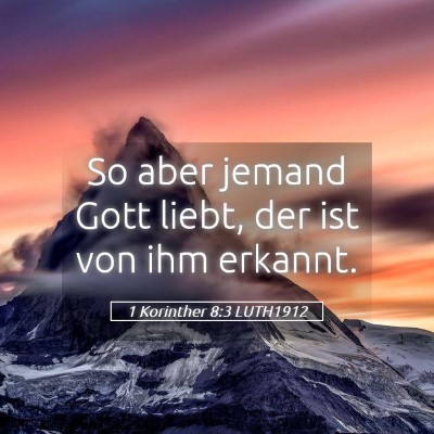 Picture 05 - 1 Korinther 8:3 LUTH1912 - So aber jemand Gott liebt, der ist von ihm - Bible Verse Picture