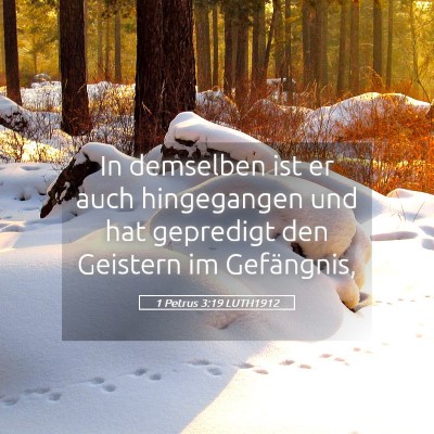 Picture 05 - 1 Petrus 3:19 LUTH1912 - In demselben ist er auch hingegangen und hat - Bible Verse Picture