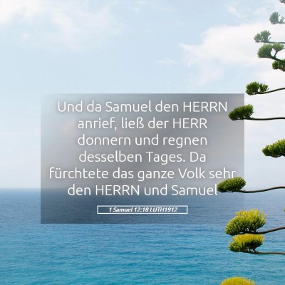 Picture 05 - 1 Samuel 12:18 LUTH1912 - Und da Samuel den HERRN anrief, ließ der HERR - Bible Verse Picture