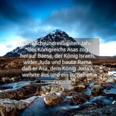 Picture 05 - 2 Chronik 16:1 LUTH1912 - Im sechsundreißigsten Jahr des Königreichs Asas - Bible Verse Picture