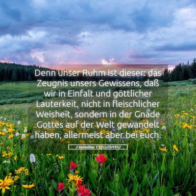 Picture 05 - 2 Korinther 1:12 LUTH1912 - Denn unser Ruhm ist dieser: das Zeugnis unsers - Bible Verse Picture