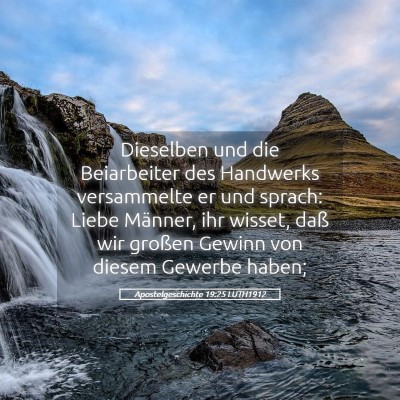 Picture 05 - Apostelgeschichte 19:25 LUTH1912 - Dieselben und die Beiarbeiter des Handwerks - Bible Verse Picture