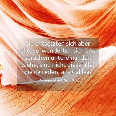 Picture 05 - Apostelgeschichte 2:7 LUTH1912 - Sie entsetzten sich aber alle, verwunderten sich - Bible Verse Picture