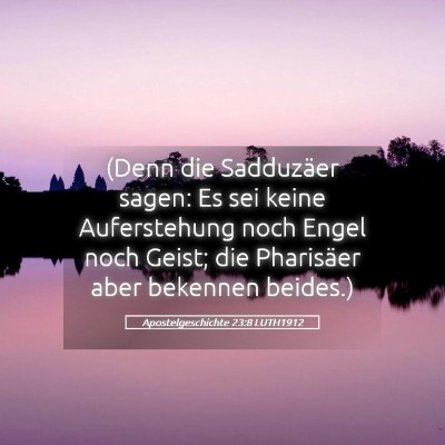 Picture 05 - Apostelgeschichte 23:8 LUTH1912 - (Denn die Sadduzäer sagen: Es sei keine - Bible Verse Picture