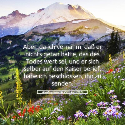 Picture 05 - Apostelgeschichte 25:25 LUTH1912 - Aber, da ich vernahm, daß er nichts getan hatte, - Bible Verse Picture