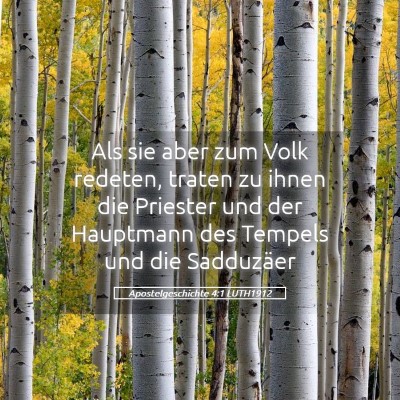 Picture 05 - Apostelgeschichte 4:1 LUTH1912 - Als sie aber zum Volk redeten, traten zu ihnen - Bible Verse Picture