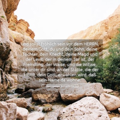Picture 05 - Deuteronomium 16:11 LUTH1912 - und sollst fröhlich sein vor dem HERRN, deinem - Bible Verse Picture