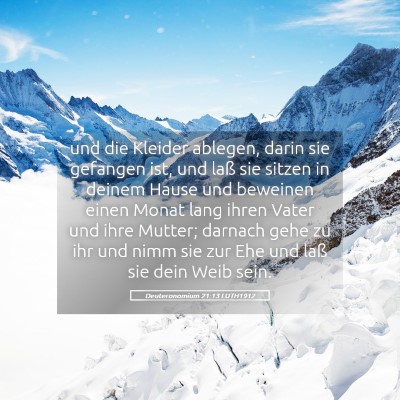 Picture 05 - Deuteronomium 21:13 LUTH1912 - und die Kleider ablegen, darin sie gefangen ist, - Bible Verse Picture