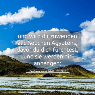 Picture 05 - Deuteronomium 28:60 LUTH1912 - und wird dir zuwenden alle Seuchen Ägyptens, - Bible Verse Picture