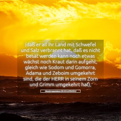 Picture 05 - Deuteronomium 29:23 LUTH1912 - (daß er all ihr Land mit Schwefel und Salz - Bible Verse Picture