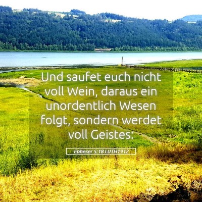 Picture 05 - Epheser 5:18 LUTH1912 - Und saufet euch nicht voll Wein, daraus ein - Bible Verse Picture