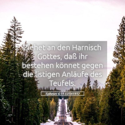 Picture 05 - Epheser 6:11 LUTH1912 - Ziehet an den Harnisch Gottes, daß ihr bestehen - Bible Verse Picture