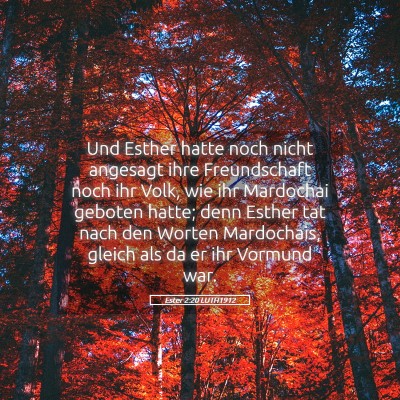 Picture 05 - Ester 2:20 LUTH1912 - Und Esther hatte noch nicht angesagt ihre - Bible Verse Picture