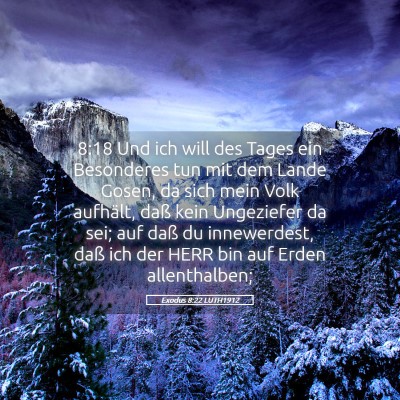 Picture 05 - Exodus 8:22 LUTH1912 - 8:18 Und ich will des Tages ein Besonderes tun - Bible Verse Picture