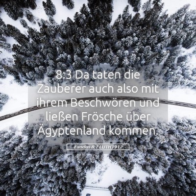 Picture 05 - Exodus 8:7 LUTH1912 - 8:3 Da taten die Zauberer auch also mit ihrem - Bible Verse Picture
