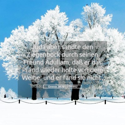 Picture 05 - Genesis 38:20 LUTH1912 - Juda aber sandte den Ziegenbock durch seinen - Bible Verse Picture