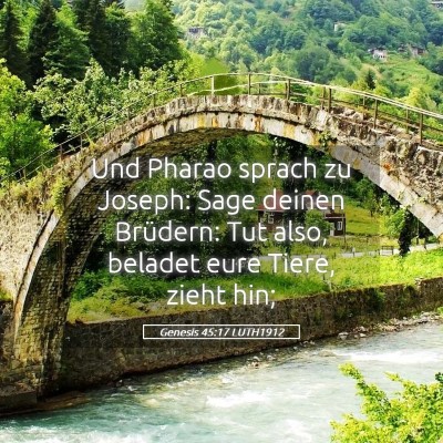 Picture 05 - Genesis 45:17 LUTH1912 - Und Pharao sprach zu Joseph: Sage deinen - Bible Verse Picture