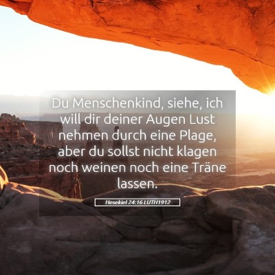 Picture 05 - Hesekiel 24:16 LUTH1912 - Du Menschenkind, siehe, ich will dir deiner Augen - Bible Verse Picture