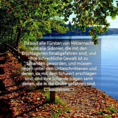 Picture 05 - Hesekiel 32:30 LUTH1912 - Da sind alle Fürsten von Mitternacht und alle - Bible Verse Picture