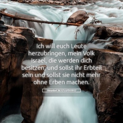 Picture 05 - Hesekiel 36:12 LUTH1912 - Ich will euch Leute herzubringen, mein Volk - Bible Verse Picture