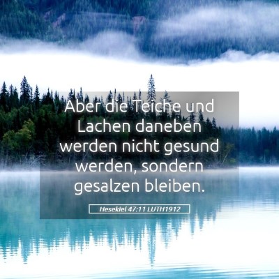 Picture 05 - Hesekiel 47:11 LUTH1912 - Aber die Teiche und Lachen daneben werden nicht - Bible Verse Picture