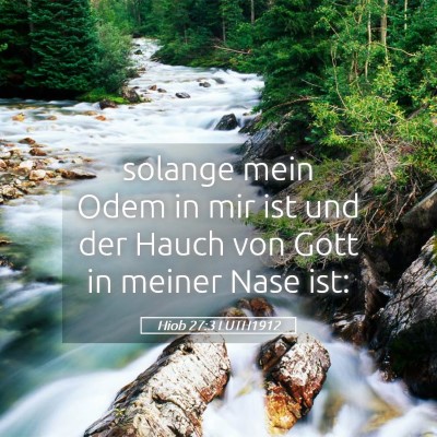 Picture 05 - Hiob 27:3 LUTH1912 - solange mein Odem in mir ist und der Hauch von - Bible Verse Picture