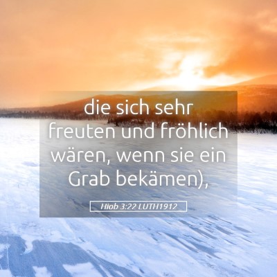 Picture 05 - Hiob 3:22 LUTH1912 - die sich sehr freuten und fröhlich wären, wenn - Bible Verse Picture