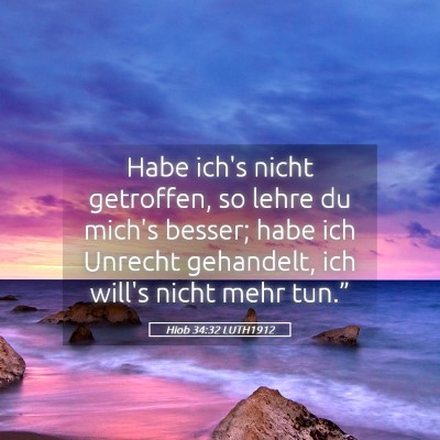 Picture 05 - Hiob 34:32 LUTH1912 - Habe ich's nicht getroffen, so lehre du mich's - Bible Verse Picture