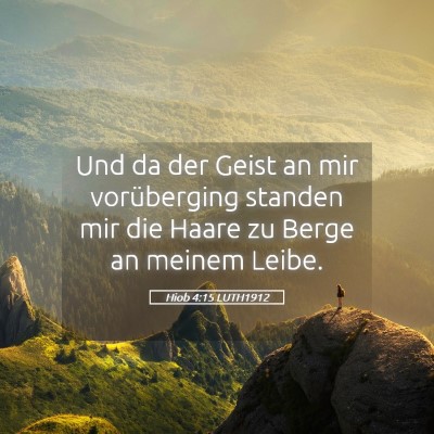 Picture 05 - Hiob 4:15 LUTH1912 - Und da der Geist an mir vorüberging standen mir - Bible Verse Picture