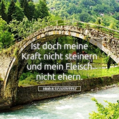 Picture 05 - Hiob 6:12 LUTH1912 - Ist doch meine Kraft nicht steinern und mein - Bible Verse Picture