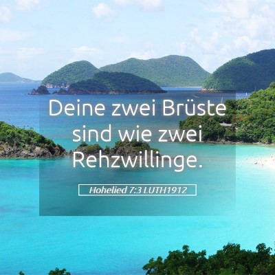 Picture 05 - Hohelied 7:3 LUTH1912 - Deine zwei Brüste sind wie zwei - Bible Verse Picture