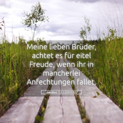 Picture 05 - Jakobus 1:2 LUTH1912 - Meine lieben Brüder, achtet es für eitel - Bible Verse Picture