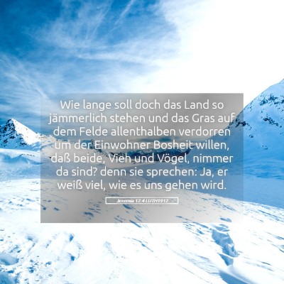 Picture 05 - Jeremia 12:4 LUTH1912 - Wie lange soll doch das Land so jämmerlich - Bible Verse Picture