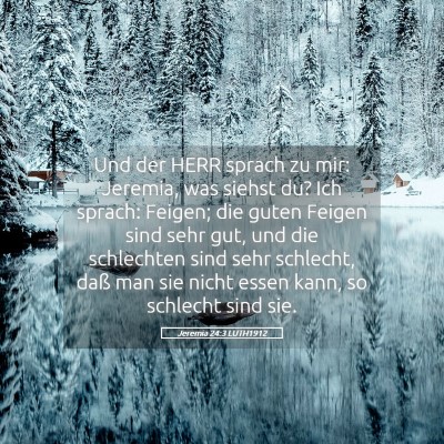 Picture 05 - Jeremia 24:3 LUTH1912 - Und der HERR sprach zu mir: Jeremia, was siehst - Bible Verse Picture