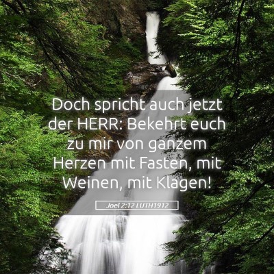 Picture 05 - Joel 2:12 LUTH1912 - Doch spricht auch jetzt der HERR: Bekehrt euch zu - Bible Verse Picture
