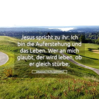 Picture 05 - Johannes 11:25 LUTH1912 - Jesus spricht zu ihr: Ich bin die Auferstehung - Bible Verse Picture