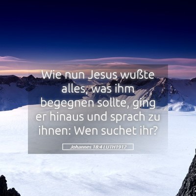 Picture 05 - Johannes 18:4 LUTH1912 - Wie nun Jesus wußte alles, was ihm begegnen - Bible Verse Picture