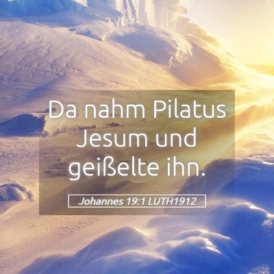Picture 05 - Johannes 19:1 LUTH1912 - Da nahm Pilatus Jesum und geißelte - Bible Verse Picture