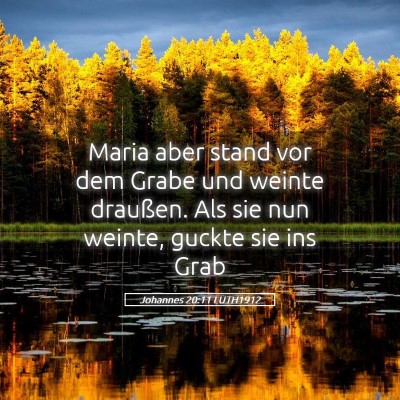 Picture 05 - Johannes 20:11 LUTH1912 - Maria aber stand vor dem Grabe und weinte - Bible Verse Picture