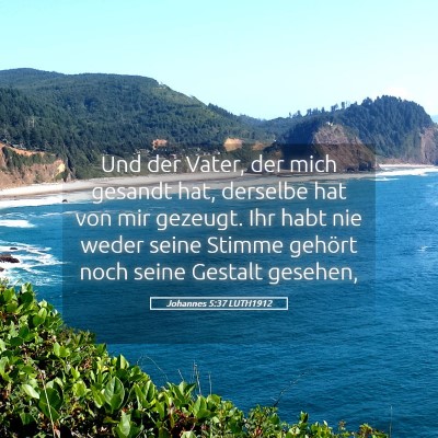 Picture 05 - Johannes 5:37 LUTH1912 - Und der Vater, der mich gesandt hat, derselbe hat - Bible Verse Picture