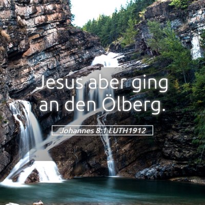 Picture 05 - Johannes 8:1 LUTH1912 - Jesus aber ging an den - Bible Verse Picture