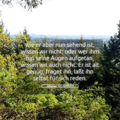 Picture 05 - Johannes 9:21 LUTH1912 - wie er aber nun sehend ist, wissen wir nicht; - Bible Verse Picture