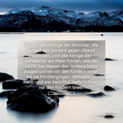 Picture 05 - Josua 5:1 LUTH1912 - Da nun alle Könige der Amoriter, die jenseit des - Bible Verse Picture