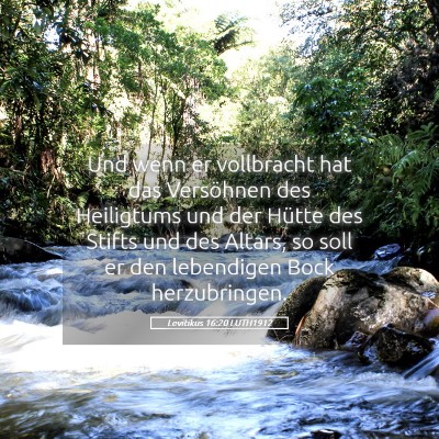Picture 05 - Levitikus 16:20 LUTH1912 - Und wenn er vollbracht hat das Versöhnen des - Bible Verse Picture