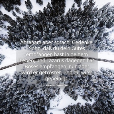 Picture 05 - Lukas 16:25 LUTH1912 - Abraham aber sprach: Gedenke, Sohn, daß du dein - Bible Verse Picture