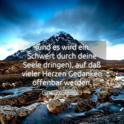 Picture 05 - Lukas 2:35 LUTH1912 - (und es wird ein Schwert durch deine Seele - Bible Verse Picture
