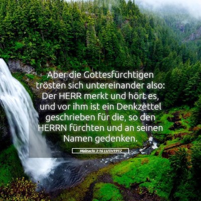 Picture 05 - Maleachi 3:16 LUTH1912 - Aber die Gottesfürchtigen trösten sich - Bible Verse Picture