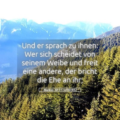 Picture 05 - Markus 10:11 LUTH1912 - Und er sprach zu ihnen: Wer sich scheidet von - Bible Verse Picture