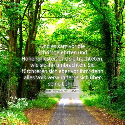 Picture 05 - Markus 11:18 LUTH1912 - Und es kam vor die Schriftgelehrten und - Bible Verse Picture