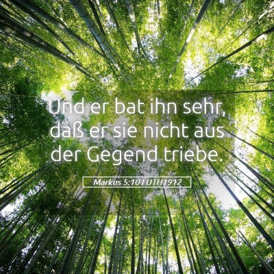 Picture 05 - Markus 5:10 LUTH1912 - Und er bat ihn sehr, daß er sie nicht aus der - Bible Verse Picture
